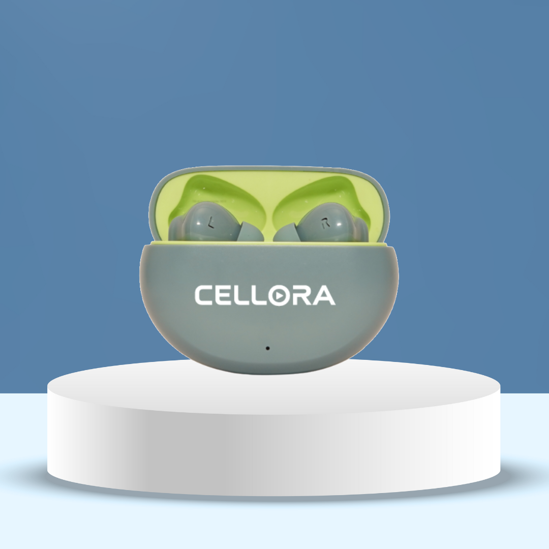 Cellora True Wireless Earbuds Green Edition